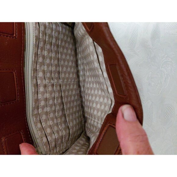 Brighton Brice Organizer & Hobo Shoulder Handbag Beige & Brown - Picture 12 of 16